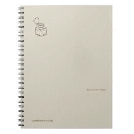 Ink pot- Forgotten Archive- Minimalist Notizblock