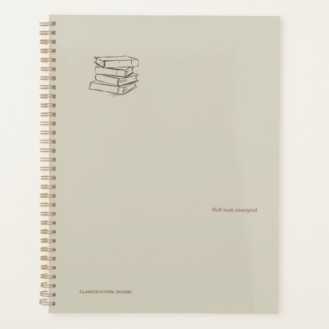 Ink pot- Forgotten Archive- Minimalist Planner Planer (Vorderseite)