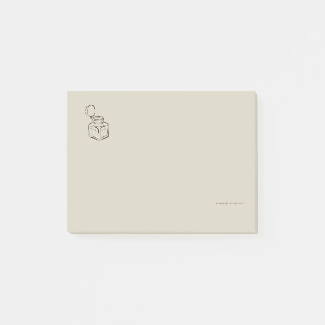 Ink Pot-Forgotten Archive- Minimalist Post Notes Post-it Klebezettel (Vorderseite)