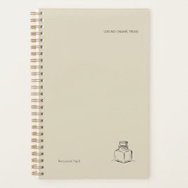 Ink Pot Minimalist Book Lover planner  Planer