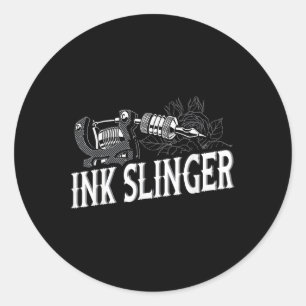 Ink Slinger - Tattoo Artist Runder Aufkleber
