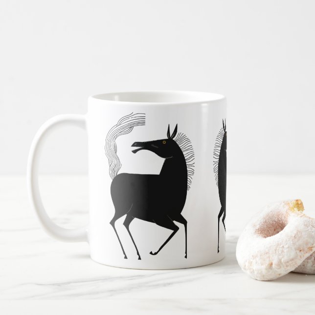 Ink Talking Fantasy V01 HORSE Kaffeetasse (Mit Donut)