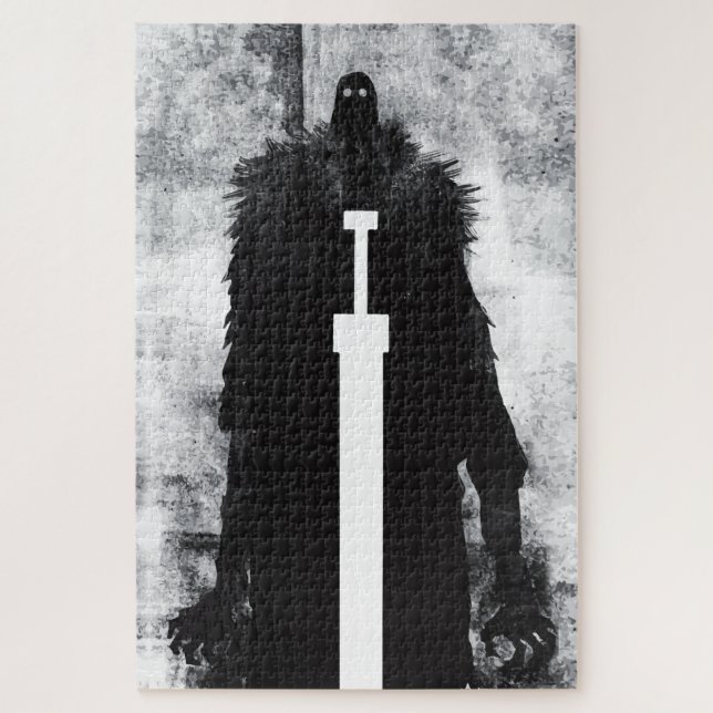 Ink Talking Fantasy V02 A Knight from hell Puzzle (Vertikal)