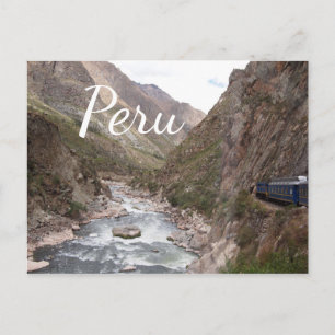 Inka-Bahn nach Machu Picchu Postkarte von Peru