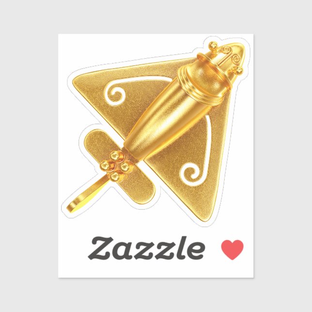 Inka-Flugzeug Aufkleber (Blatt)