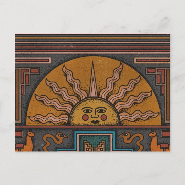 Inka-Kunst Ankündigungspostkarte (Vorderseite)