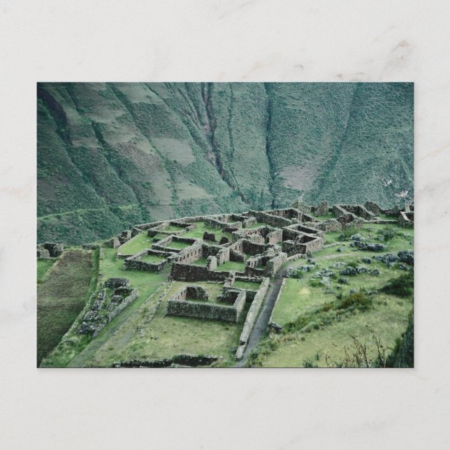 Inka-Ruinen, Pisac, Peru Postkarte (Vorderseite)