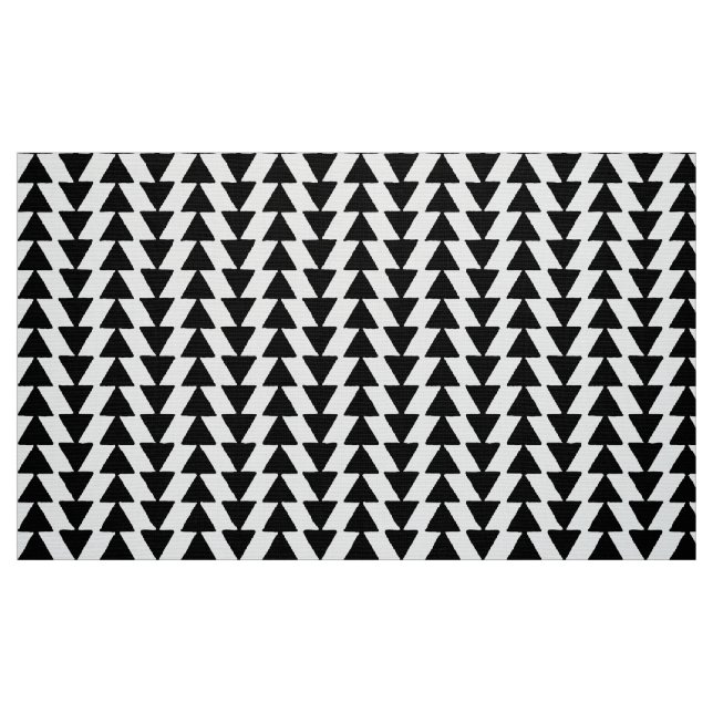 Inkalte Dreiecke - Schwarz und Weiß Stoff (Fat Quarter (45,7 x 55,9 cm))