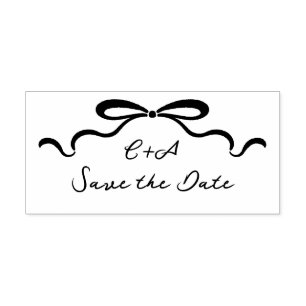 Inkalte Ribbons und Bow Permastempel