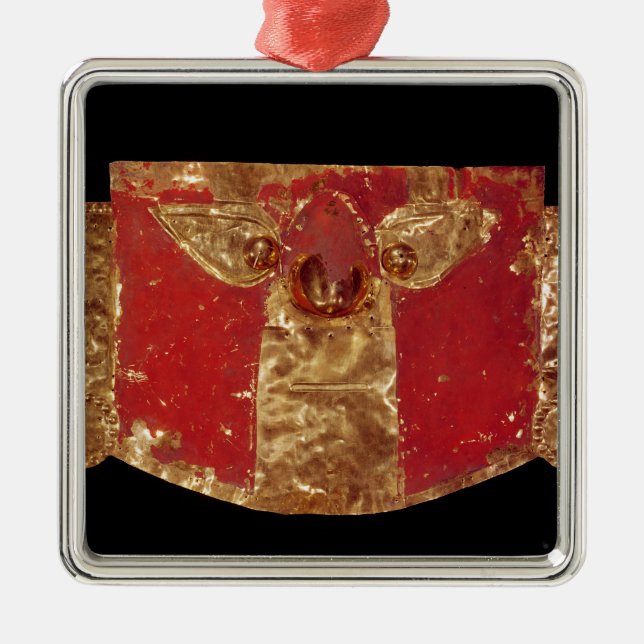 Inkamaske Ornament Aus Metall (Vorne)