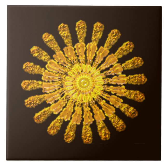 Inkanischer Sonnengott Fliese (Vorderseite)