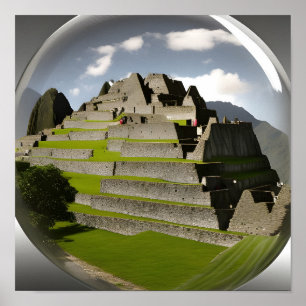 Inkanisches Dorf im Heiligen Tal Poster