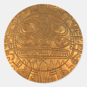 Inkapild Runder Aufkleber