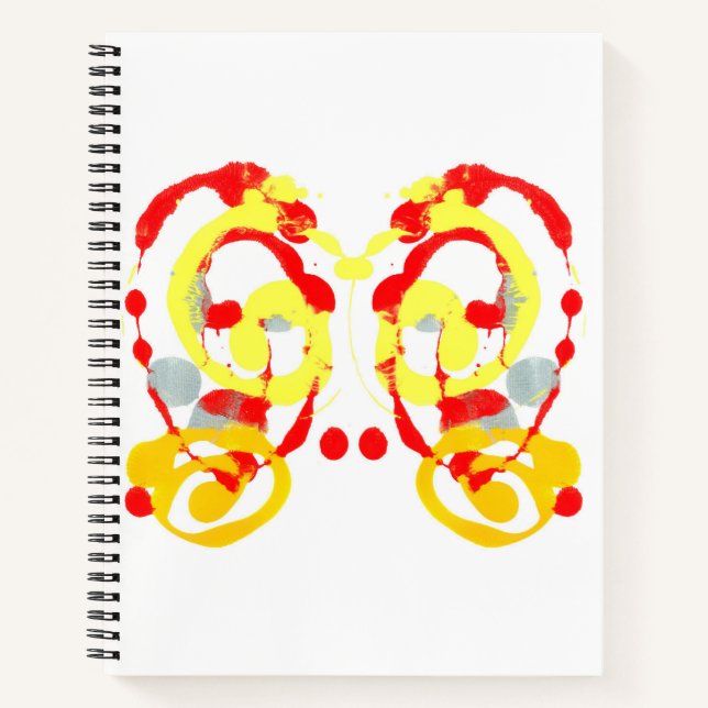 Inkblot Art Notebook Notizbuch (Vorderseite)