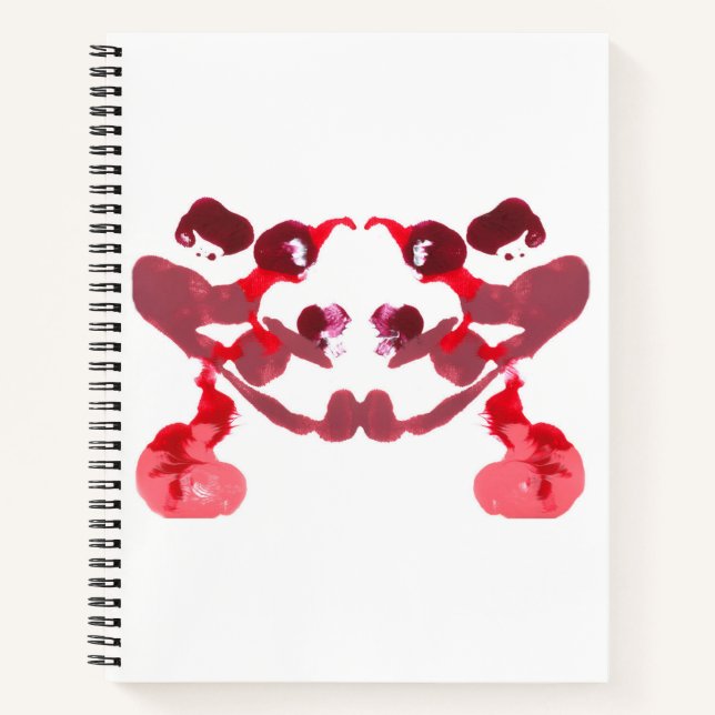 Inkblot Art Notebook Notizbuch (Vorderseite)