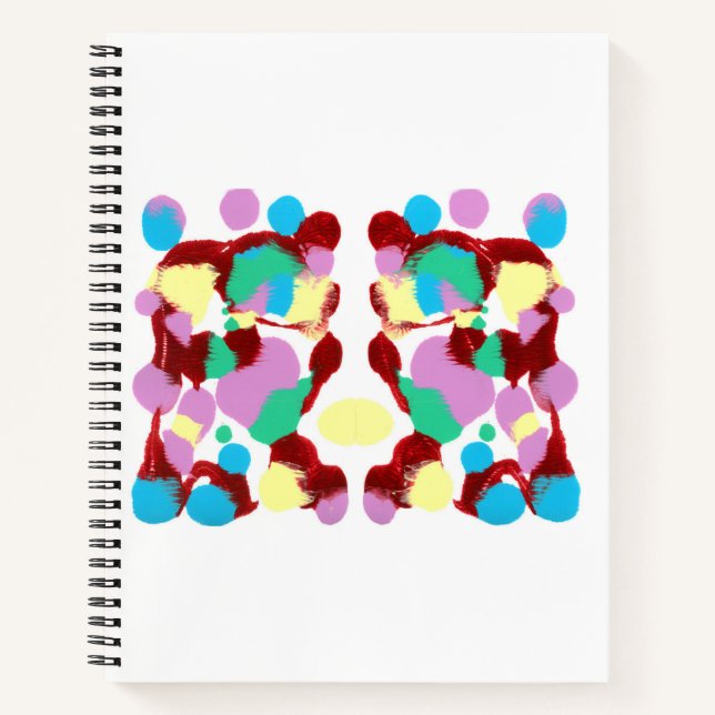 Inkblot Art Notebook Notizbuch (Vorderseite)
