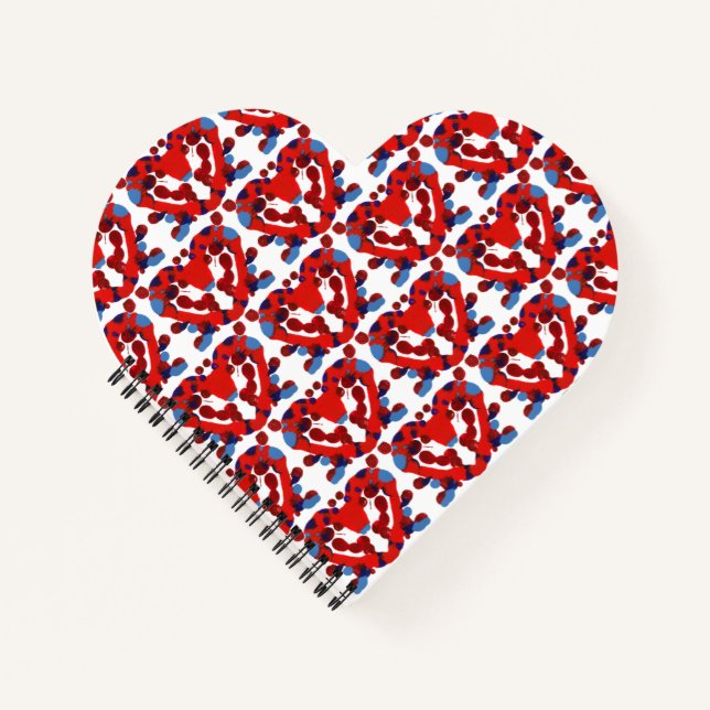 Inkblot Art Notizbuch (Vorderseite)