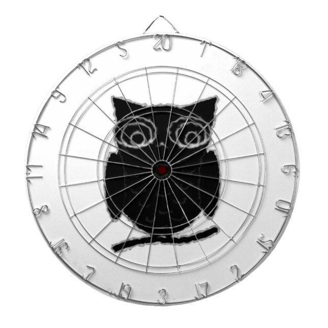 Inkblot Owl Dartscheibe (vorne)