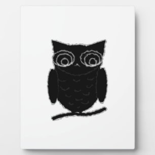 Inkblot Owl Fotoplatte