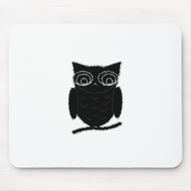Inkblot Owl Mousepad (Vorne)