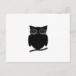 Inkblot Owl Postkarte
