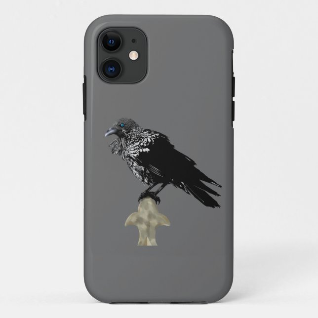 Inked Raven Case-Mate iPhone Hülle (Rückseite)