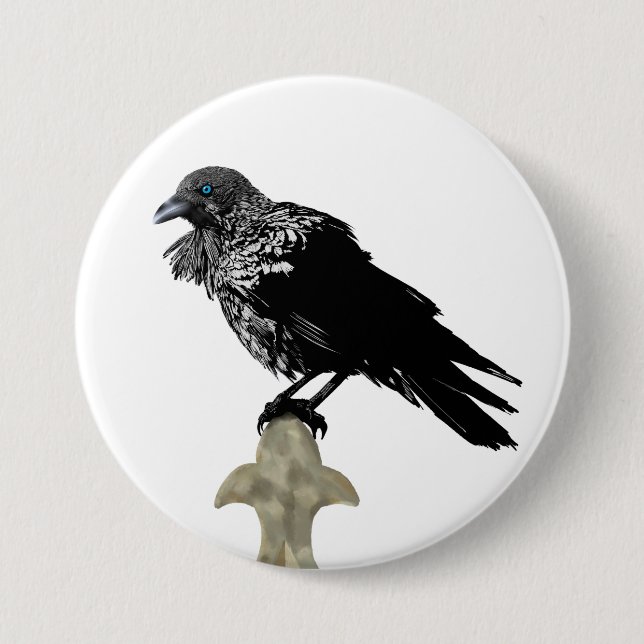 Inken Raven Button (Vorderseite)