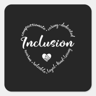 Inklusion, Diversity Quadratischer Aufkleber