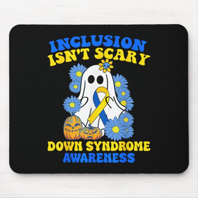 Inklusion ist kein Beängstigendes Halloween-Ghost- Mousepad (Vorne)