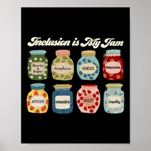 Inklusion ist mein Jam Autismus Awareness Lehrer Poster