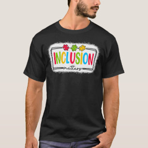Inklusion Matters Autismus Bewusstsein Puzzle Spec T-Shirt