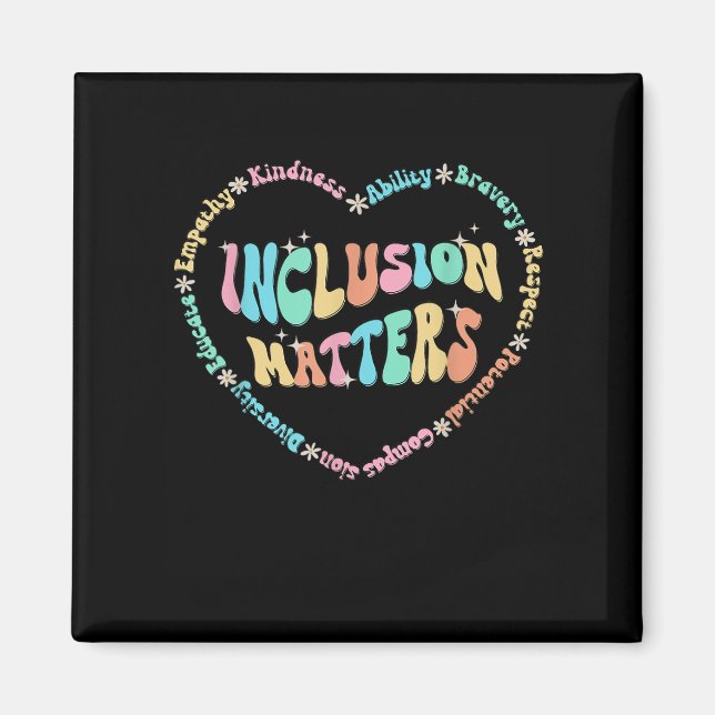 Inklusion S Autismus Bewusstsein Sped Teacher Kind Magnet (Vorne)