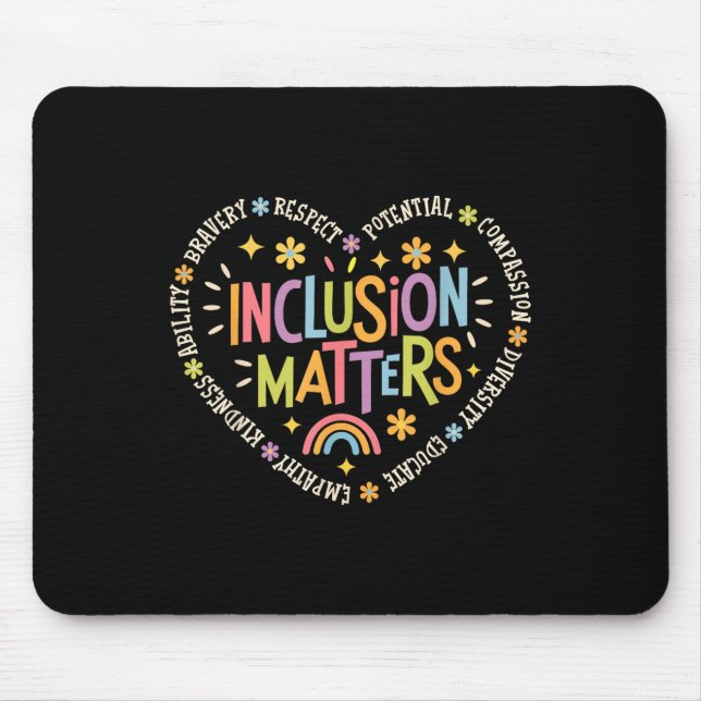 Inklusion S Special Bildung Teacher Autismus Aware Mousepad (Vorne)