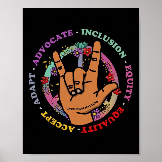 Inklusionsprobleme Autismus Bewusstseinsbildung Le Poster (Vorne)