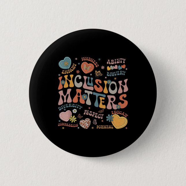 Inklusionsprobleme-Shirt Autism Awareness Special  Button (Vorderseite)