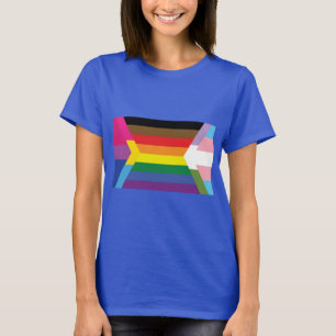 Inklusive Flag w/Bi, Pan, Trans und GQ Farben T- T-Shirt