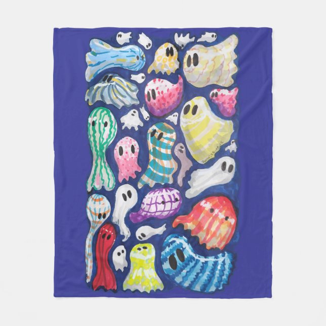 Inklusive Geister Fleecedecke (Vorderseite)