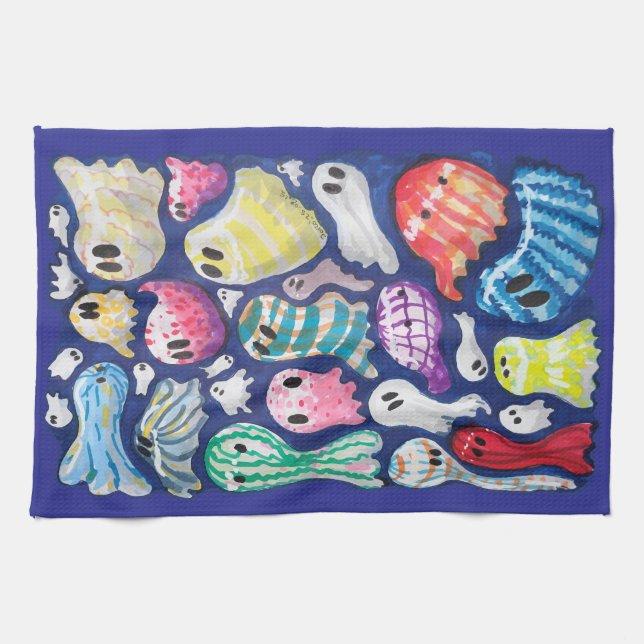 Inklusive Geister Geschirrtuch (Horizontal)