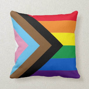 Inklusive Regenbogen Lgbtq Gay Diversity-Flagge Kissen