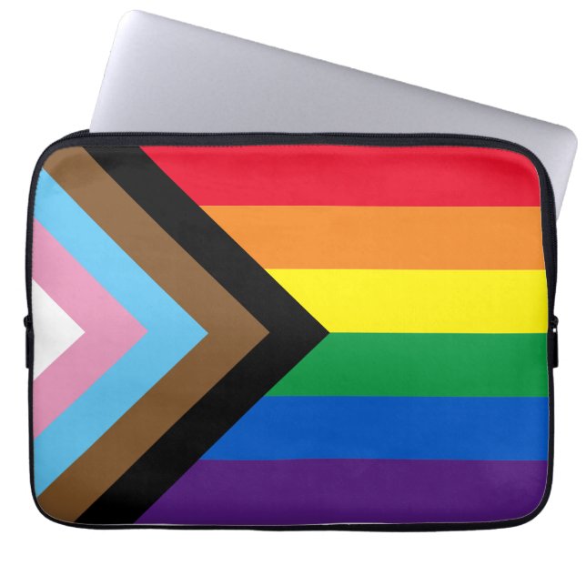 Inklusive Regenbogen Lgbtq Gay Diversity-Flagge Laptopschutzhülle (Vorderseite)