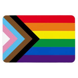 Inklusive Regenbogen Lgbtq Gay Diversity-Flagge Magnet