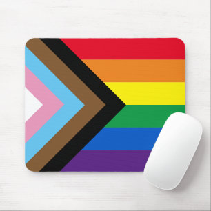Inklusive Regenbogen Lgbtq Gay Diversity-Flagge Mousepad