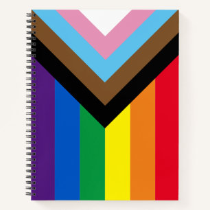 Inklusive Regenbogen-LGBTQ-Schwulen-Diversity-Flag Notizbuch