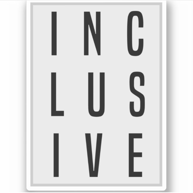 INKLUSIVE STICKER (Vorderseite)