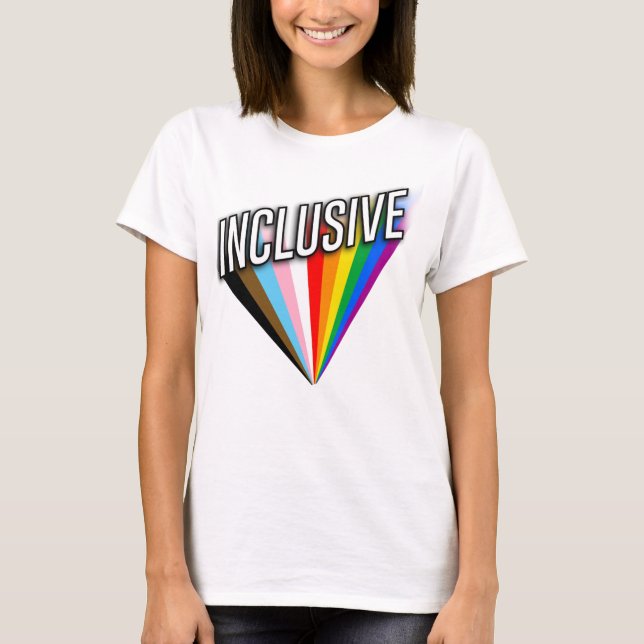Inklusiver Pride Burst T-Shirt (Vorderseite)