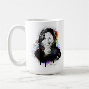 Inklusiver Pride Kamala Harris Spray Paint Kaffeetasse