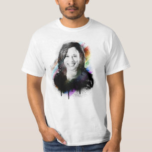 Inklusiver Pride Kamala Harris Spray Paint T-Shirt