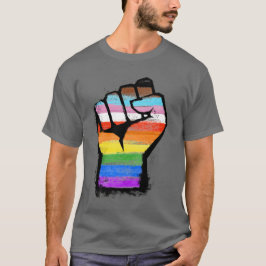Inklusiver Progress Pride Fist T-Shirt