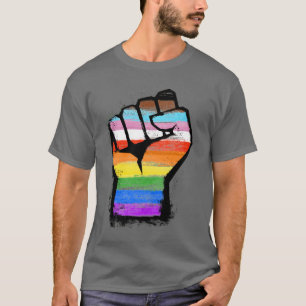 Inklusiver Progress Pride Fist T-Shirt