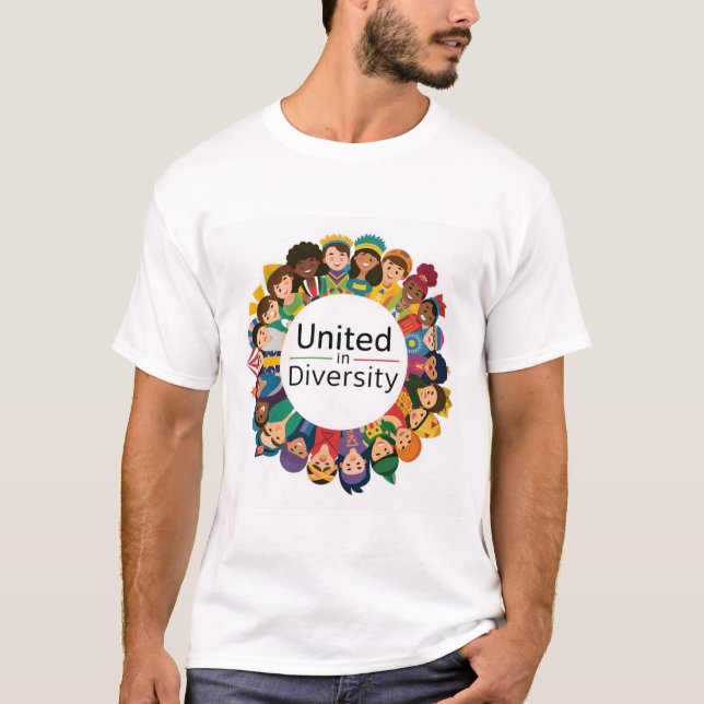 Inklusiver Unity-T - Shirt | Vereint in Diversity (Vorderseite)